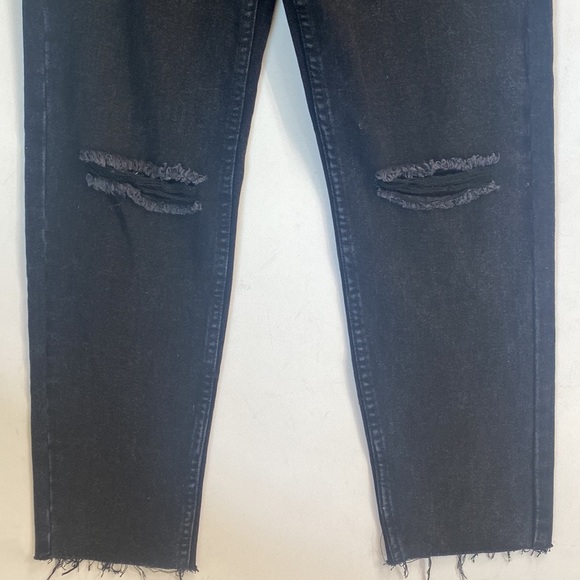 (A53) NEW Princess Polly ATTICA KNEE RIP DENIM JEANS BLACK, Size 6, NWOT - Picture 11 of 14